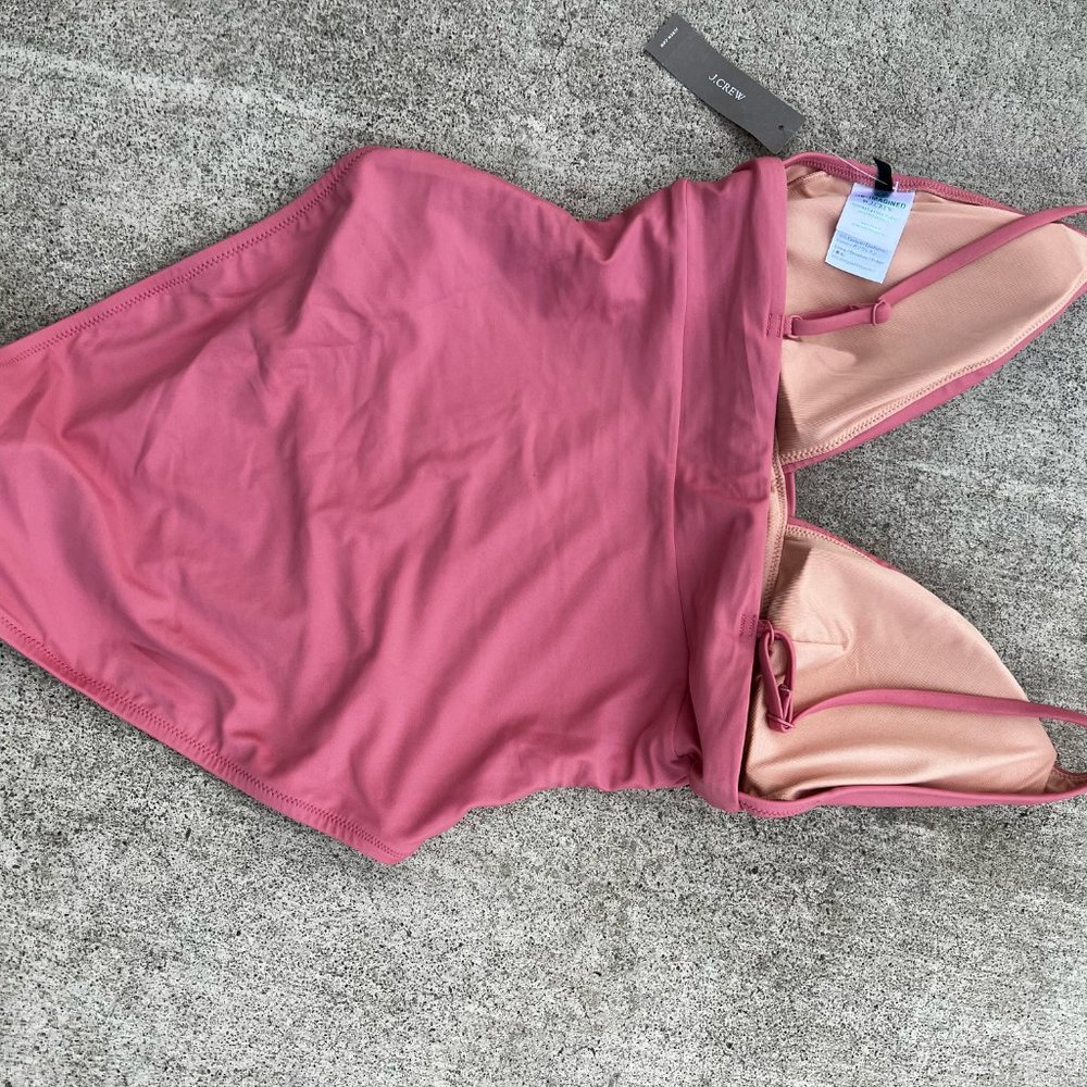 NWT J. Crew Plunge Neckline One Piece Swimsuit - Picture 2 of 5